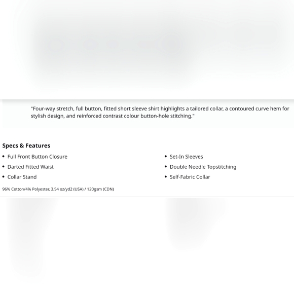 STORMTECH  - Men's White Short Sleeve Shirt - Picture 4 of 8